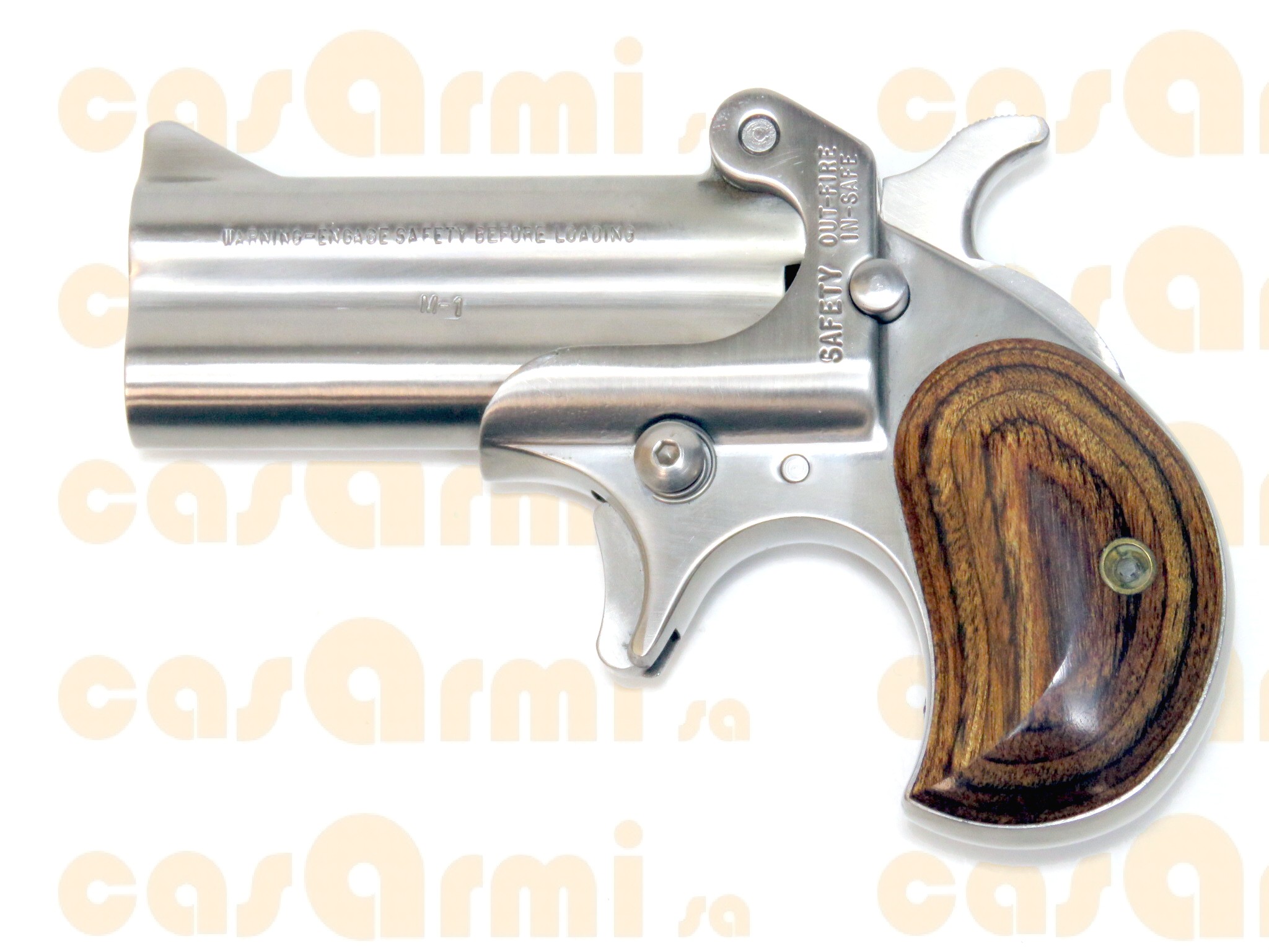 American Derringer Mod. Stainless, con scatola originale 9 Para